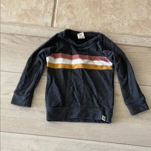 Cozy Kids Long Sleeve Tee with Stripes